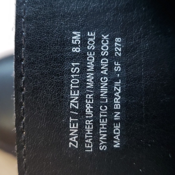 STEVE MADDEN ZANET BLACK LEATHER COMBAT STYLE BOOTS SZ 8.5 - Picture 9 of 11